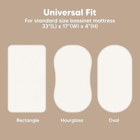 KeaBabies 2-Pack Bassinet Sheets for Girls, Boys and 2-Pack Bassinet Sheets - 33x17 Universal Baby Mattress Pad Protector Cover - Soft and Breathable Baby Bedding Cover in Kuwait
