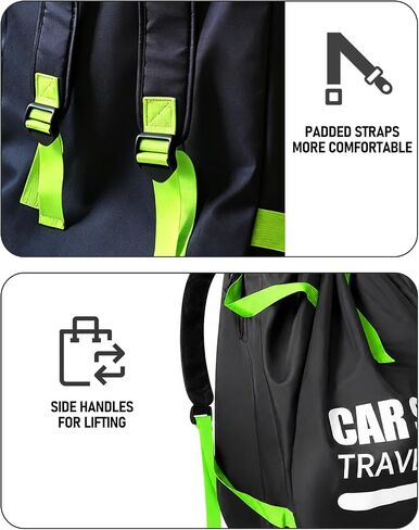 Car Seat Travel Bag for Airplane, Thickened Large Car Seat Bags for Air Travel with Comfort Padded Straps, Carseat Storage Bag/Backpack for Carseat Airport, Carseat Cover Travel,Baby Travel Essential in Kuwait