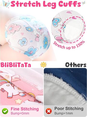 Girls Potty Training Underwear Toilet Potty Underpants Cotton Absorbent Leak-Resistant Feel Wet 4 Pack for Toddler Baby 6 Unicorn Mermaid in Saudi Arabia
