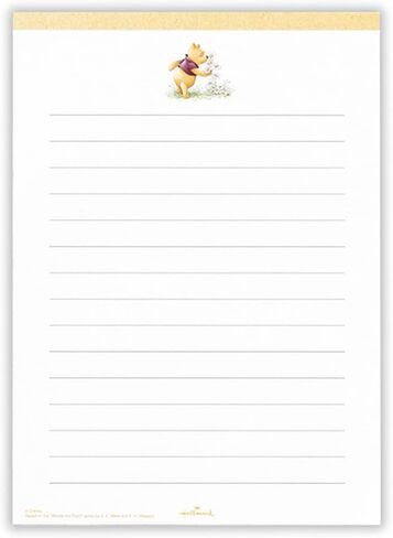 Hallmark 819262 Disney Winnie the Pooh Letter Set, Floral Decoration in Kuwait