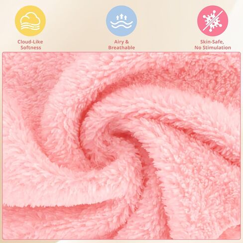 Cuddle Campus 24 Pack Baby Washcloths, 7 x 9 Inch Microfiber Coral Fleece Baby Bath Towels, Ultra Soft Extra Absorbent Face Wash Cloths & Burp Cloths for Newborns Infants Toddlers in Kuwait