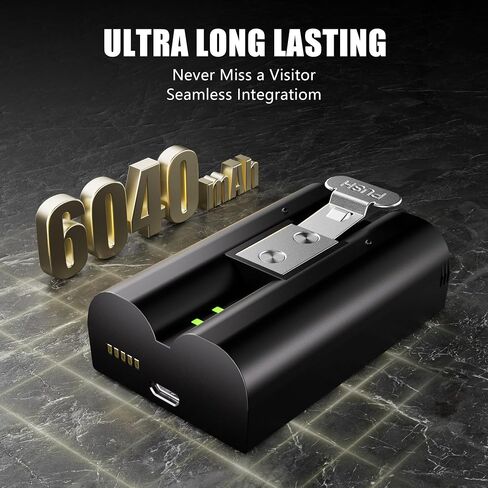 Lesaps 2-Pack 6040mAh Replacement Battery for Ring Camera Doorbell- Upgrade Ring Battery and Charger Kit for Ring Video Doorbell 2/3/3 Plus/4, Spotlight Cam, Stick Up Cam and Peephole Cam Indoor in Kuwait