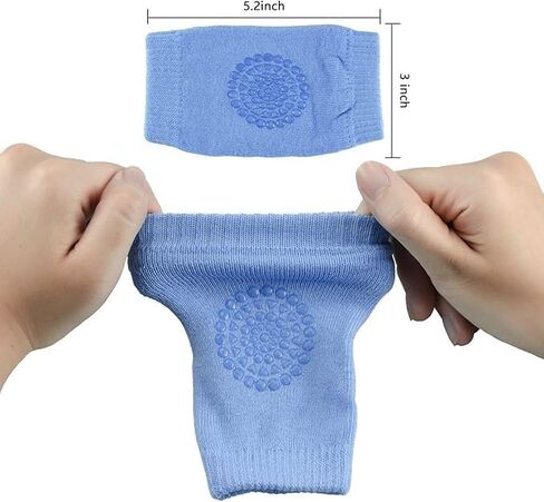 Baby Knee Pads for Crawling, Anti-Slip Soft Cotton Knee & Elbow Protectors, Stretchable Breathable Knee Guards for Infants & Toddlers, 1 pair in Kuwait