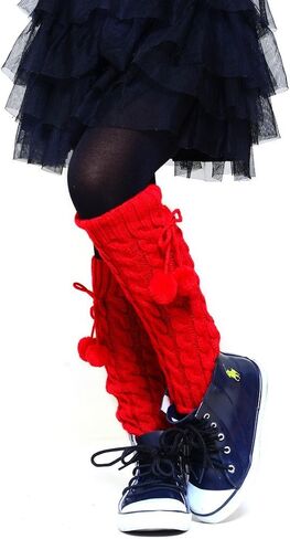 Fashion Mic Kids Fun and Cute Legwarmers - Pom Poms in Kuwait
