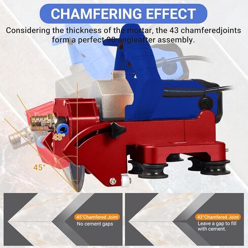 2300W Electric Tile Cutting System with 71" Rail Guide, 8000RPM Orbital Cutter, Wet & Dry Cutting, Bevel & Chamfer, Dual Tracks with Suction Base & Clamps, Water Feed Kit & Carry Bag in Kuwait