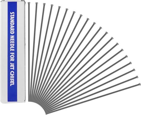 Needle Scaler Replacement Needles 100Pcs 3x180mm Heavy Duty Manganese Steel | Descaling Needles Fit for Needle Scaler, Size 1/8" x 7", Great for Rust, Paint and Weld Slag Removal in Kuwait