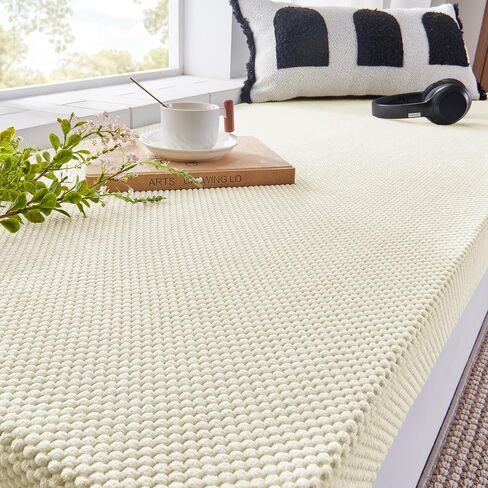 Custom Size Fireplace Baby Proof Proofing Corduroy Soft Hearth Cushion Pad Cover Edge Protector Bumper for Babies Chlid, Customized Window Bench Seat Foam Cushion for Indoor Furniture, Non Slip Bottom in Kuwait