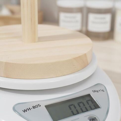 Parrot Scale Digital Scale Perch Scale with High Precision and T Perch Stand Suitable for Bird Care Diet Tracking Home use Travel Visits, Wooden T Stand in Kuwait