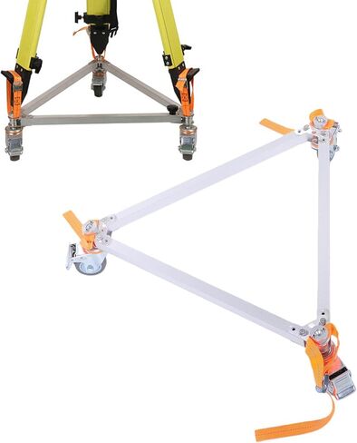 Measuring Tool Tripod Leg Stand Aluminum Alloy Mobile Support with Swivel Wheels for Level Theodolite Total Station Scanner in Kuwait