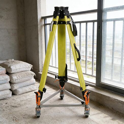 Measuring Tool Tripod Leg Stand Aluminum Alloy Mobile Support with Swivel Wheels for Level Theodolite Total Station Scanner in Kuwait