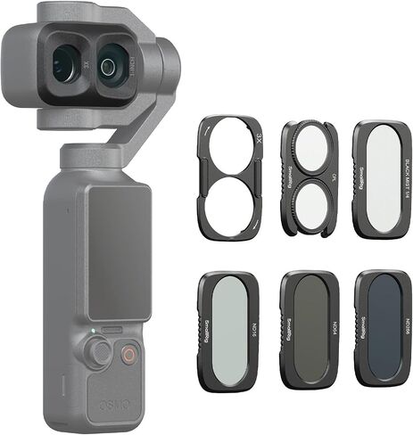 SMALLRIG ND 16 ND64 ND256 & CPL & Black Mist Filter for DJI Osmo Pocket 4P, Split Filter Kit for Pocket 4 Pro Accessories with Magnetic Base, Support Stacking Use, Multi-Coated HD Optical Glass -6658 in Kuwait