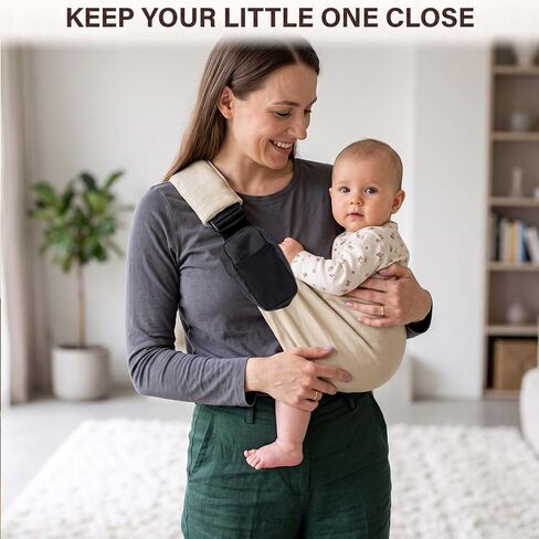 LizaBloom Baby Sling Carrier, Hands-Free Side Hip Baby Carrier (15-44 lbs) | Toddler Hip Carrier & Baby Sling in Kuwait