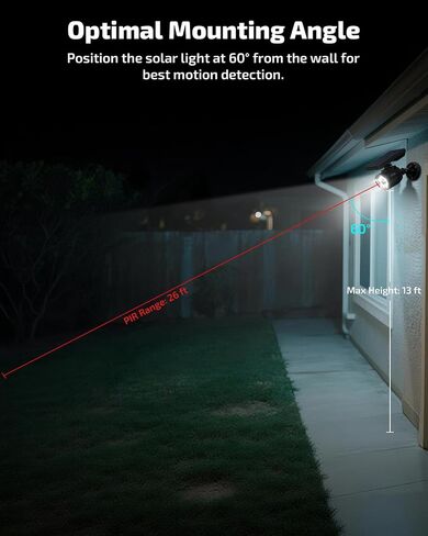 Solar Powered Fake Security Camera Outdoor with Motion Sensor Floodlight | Dummy Surveillance Camera, LED Deterrent Light, Battery Powered, IP66 Waterproof in Kuwait