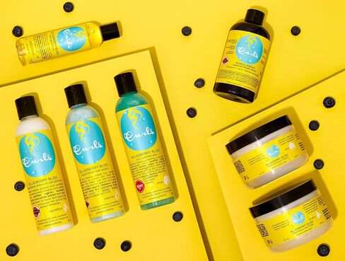 Curls Blueberry Bliss Blueberry & Coconut Hair Milk - 8 fl oz, Leave In Conditioner and Styler, Moisturizing & Nourishing, for Curly, Natural, and Coily Hair in Kuwait