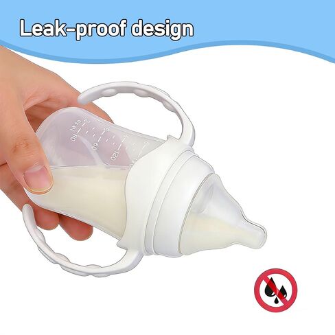 6Pack Baby Bottle Handles for Evenflo Wide Neck 5oz/6oz/9oz Baby Bottle, Ergonomic Non Slip Grip Easy Changing (Only Fit Evenflo Wide Neck Bottle) in Kuwait