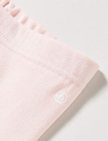 Petit Bateau 1 Pack Baby Girl's Leggings in Plain 1x1 Rib Knit Sizes 3/M- 36/M Style 57002-04 (Size 6 Months Style 57002-04) Pink in Kuwait