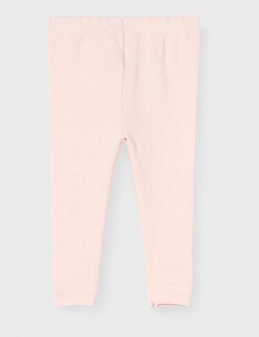 Petit Bateau 1 Pack Baby Girl's Leggings in Plain 1x1 Rib Knit Sizes 3/M- 36/M Style 57002-04 (Size 6 Months Style 57002-04) Pink in Kuwait