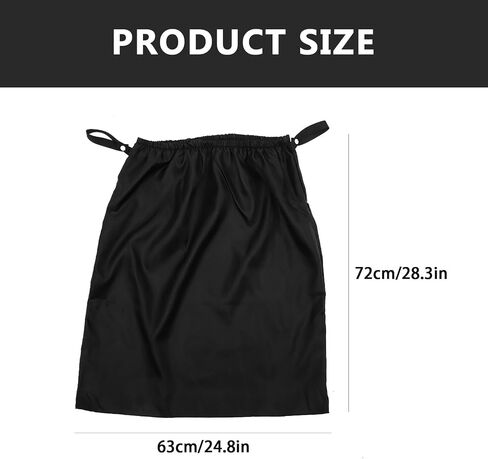 Waterproof Portable Diaper Storage Pouch for Babies Made of Sturdy Oxford Cloth with Handle Straps, Suitable for Hanging on Door Knobs or Towel Rods, Black Diaper Bag Pouch in Kuwait