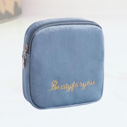 Balacoo Portable Sanitary Towel Storage Bag with Large Capacity, Cotton Material, Comfortable and Portable Small Diaper Pouch for Women, for Travel and Outdoor Use in Kuwait