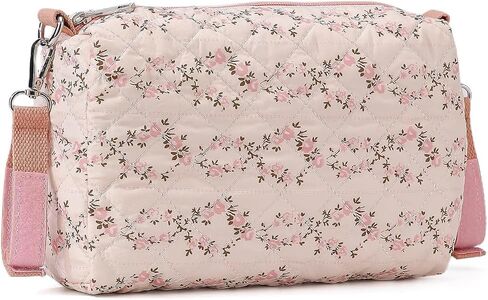 Large Capacity Floral Outdoor Diaper Bag Multifunctional Reusable Portable Baby Essential (Flower Pink) in Kuwait