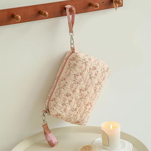 Large Capacity Floral Outdoor Diaper Bag Multifunctional Reusable Portable Baby Essential (Flower Pink) in Kuwait