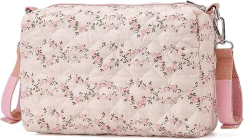 Large Capacity Floral Outdoor Diaper Bag Multifunctional Reusable Portable Baby Essential (Flower Pink) in Kuwait