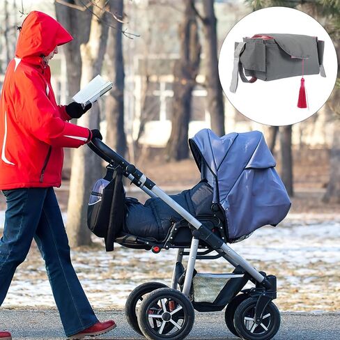 jojofuny Portable Material for Featuring Outdoor Use Lightweight Cloth Diaper Organizer Bag with Large Capacity Tassel Design and Parents and Infants in Kuwait