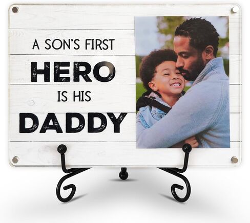 Hands Down Best Dad Ever Craft Frame For Daddy | Happy fathers day crafts for kids toddlers, diy presents, daddy wooden craft 8x10, in Kuwait