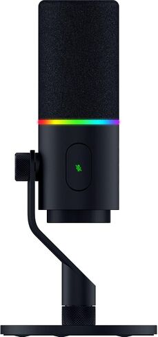 Razer Seiren V3 Pro Microphone — Dynamic USB Type C & XLR Streaming Mic, 32-bit Float Support, Built-in Audio DSP, AI Noise Removal, Shock Absorber & Pop Filter, Chroma RGB Lighting Ring — Black in Kuwait