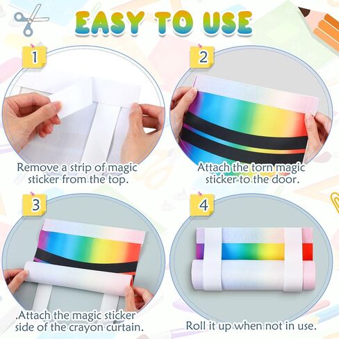 Mindsoft 2 Pcs Classroom Door Window Cover Blackout Shade for Window Door Curtain Cover Lockdown Shade Classroom Decor Darkening Blackout Drape for Nursery School Office 8 x 39 Inches in Kuwait