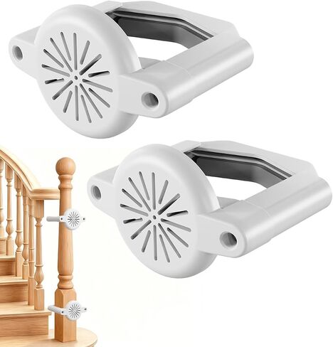 No Drill Baby Gate Banister Adapter, Upgraded Mounting Kit for Stairway, Fits Round & Square Posts 1.5"–3.5", for Most Baby & Dog Gates, No Holes in Your Posts, Black in Kuwait