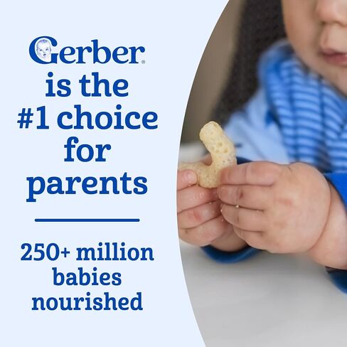 Gerber Lil' Crunchies, Garden Tomato and Mild Cheddar, Snacks for Babies, Stage 3 Baby Food Snacks, Variety Pack,12-Pack in Kuwait