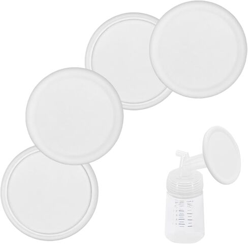 2Pcs Silicone Breast Pump Covers for Spectra Flange | Storage Lid for Flange Valve Tube Backflow Protector Pump Parts Fridge Cover in Kuwait