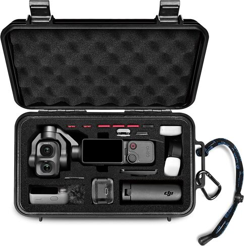 Lekufee Travel Waterproof Hard Case Compatible with DJI Osmo Pocket 4P, Osmo Pocket 4, Creator Combo, Vlog Camera, and Accessories(Case & Bag Only) in Kuwait