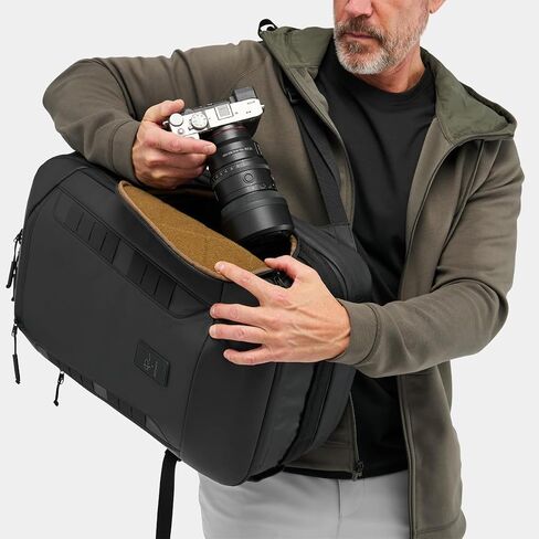 NOMATIC McKinnon Camera Bag Backpack 35L V2 - Extra Large Camera Backpack for Photographers, DSLR Waterproof 16" Laptop Compartment, 35L 42L Expandable Travel Case, Professional Photography Gear in Kuwait