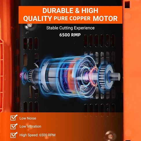 Towallmark 7 inch Wet Tile Saw, 6500 RPM & Pure Copper Motor, Bevel cuts tile from 0 to 45, Tile Cutter Wet Saw with Water Reservoir for Cutting Tiles and Stones, for DIY Enthusiasts in Kuwait