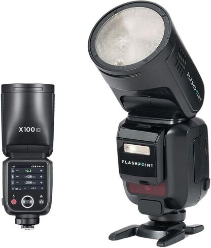 Flashpoint X100 TTL R2 On Camera Li-on Round Head Flash for Canon with Accessory Kit in Kuwait