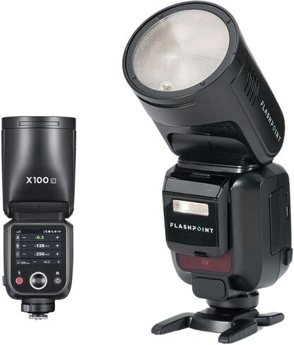 Flashpoint X100 TTL R2 On Camera Li-on Round Head Flash for Canon with Accessory Kit in Kuwait