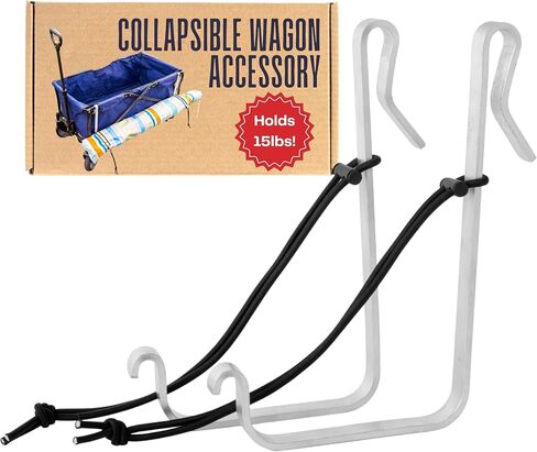 Large Wagon Hooks - Heavy Duty for Camp Chairs & Umbrellas (1-Pack) | Hang Camp Chairs, Umbrellas & Gear From Your Wagon, Heavy-Duty for Beach, Camping & Travel Days in Kuwait