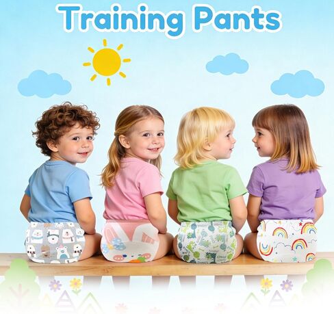 Kilicomy Upairy Training Pants for Boys Girls,Potty Training Underwear,Soft Absorbent & Leak-Proof,100% Cotton in Kuwait