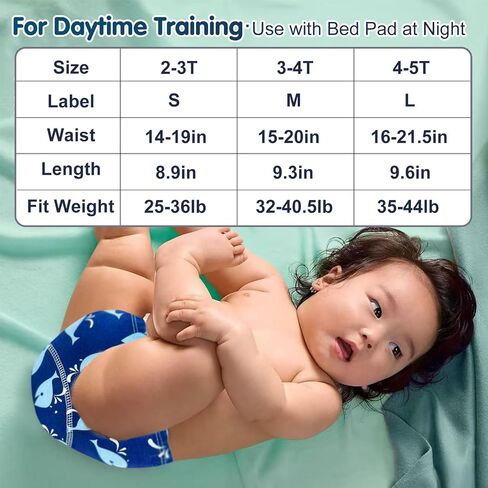 Upairy Training Pants for Boys Girls,Toddler Potty Training Underwear,Leakproof Reusable Kid Confident Panties,Children's Potty Underwear 100% Cotton for 2T-6T(8PCS,M) in Kuwait