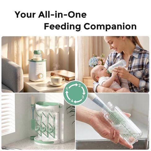 Momcozy Natural Baby Bottle, 12oz Narrow-Neck Breast Milk Container, Breastmilk Storage Bottle for Fridge & Momcozy Breast Milk Cooler, BPA Free Milk Collection Bottles, Breastfeeding Essential, 2PCS in Kuwait