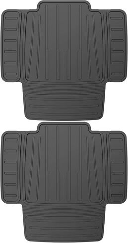 insefocc TPE Car Seat Protector for Child Car Seat, Waterproof Anti‑Slip No Imprints Car Seat Cover, Universal Booster Seat Protector for Baby & Pet, BPA‑Free Under Seat Car Mat（Black 2pc） in Kuwait