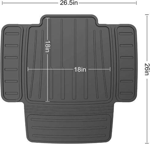 insefocc TPE Car Seat Protector for Child Car Seat, Waterproof Anti‑Slip No Imprints Car Seat Cover, Universal Booster Seat Protector for Baby & Pet, BPA‑Free Under Seat Car Mat（Black 2pc） in Kuwait