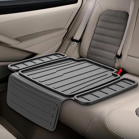 insefocc TPE Car Seat Protector for Child Car Seat, Waterproof Anti‑Slip No Imprints Car Seat Cover, Universal Booster Seat Protector for Baby & Pet, BPA‑Free Under Seat Car Mat（Black 2pc） in Kuwait