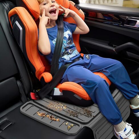 insefocc TPE Car Seat Protector for Child Car Seat, Waterproof Anti‑Slip No Imprints Car Seat Cover, Universal Booster Seat Protector for Baby & Pet, BPA‑Free Under Seat Car Mat（Black 2pc） in Kuwait