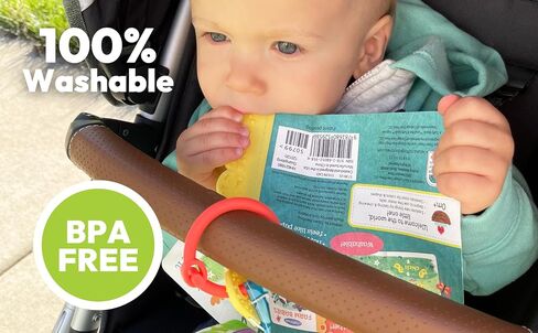 Tuffy Farm Babies Book - Washable, Chewable, Unrippable Pages With Hole For Stroller Or Toy Ring, Teether Tough, Ages 0-3 (A Tuffy Book) in Kuwait