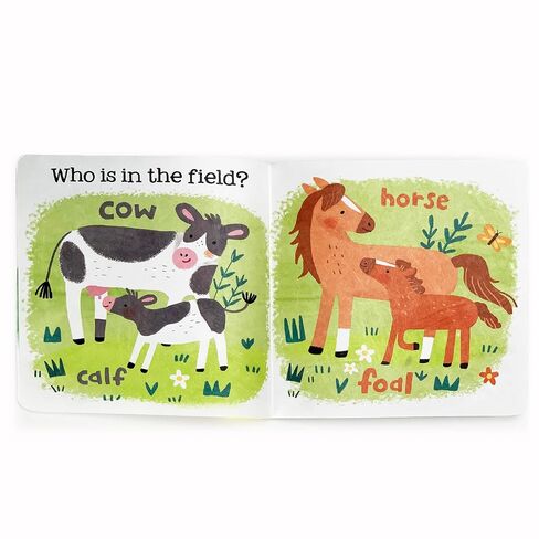 Tuffy Farm Babies Book - Washable, Chewable, Unrippable Pages With Hole For Stroller Or Toy Ring, Teether Tough, Ages 0-3 (A Tuffy Book) in Kuwait