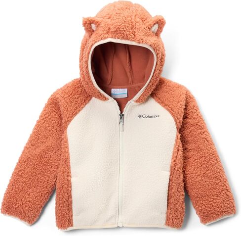 Columbia Youth Infant Foxy Baby Sherpa Full Zip, Teak Brown/Chalk, 18/24 in Kuwait