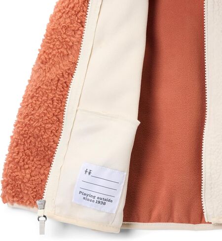 Columbia Youth Infant Foxy Baby Sherpa Full Zip, Teak Brown/Chalk, 18/24 in Kuwait